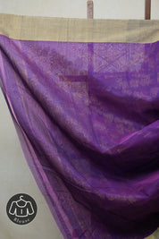 Purple Chanderi Cotton Silk Saree - SRPCSS312