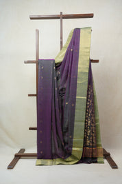 Purple Chanderi Cotton Silk Saree - SRPCSS313