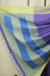 Purple Cotton IIkal Saree - SRPCIS1080