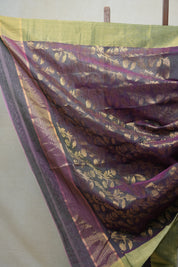 Purple Chanderi Cotton Silk Saree - SRPCSS313