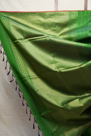 Green Soft Silk Saree - SRGSSS324