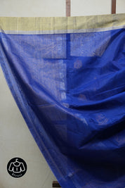 Blue Chanderi Cotton Silk Saree - SRBCSS303