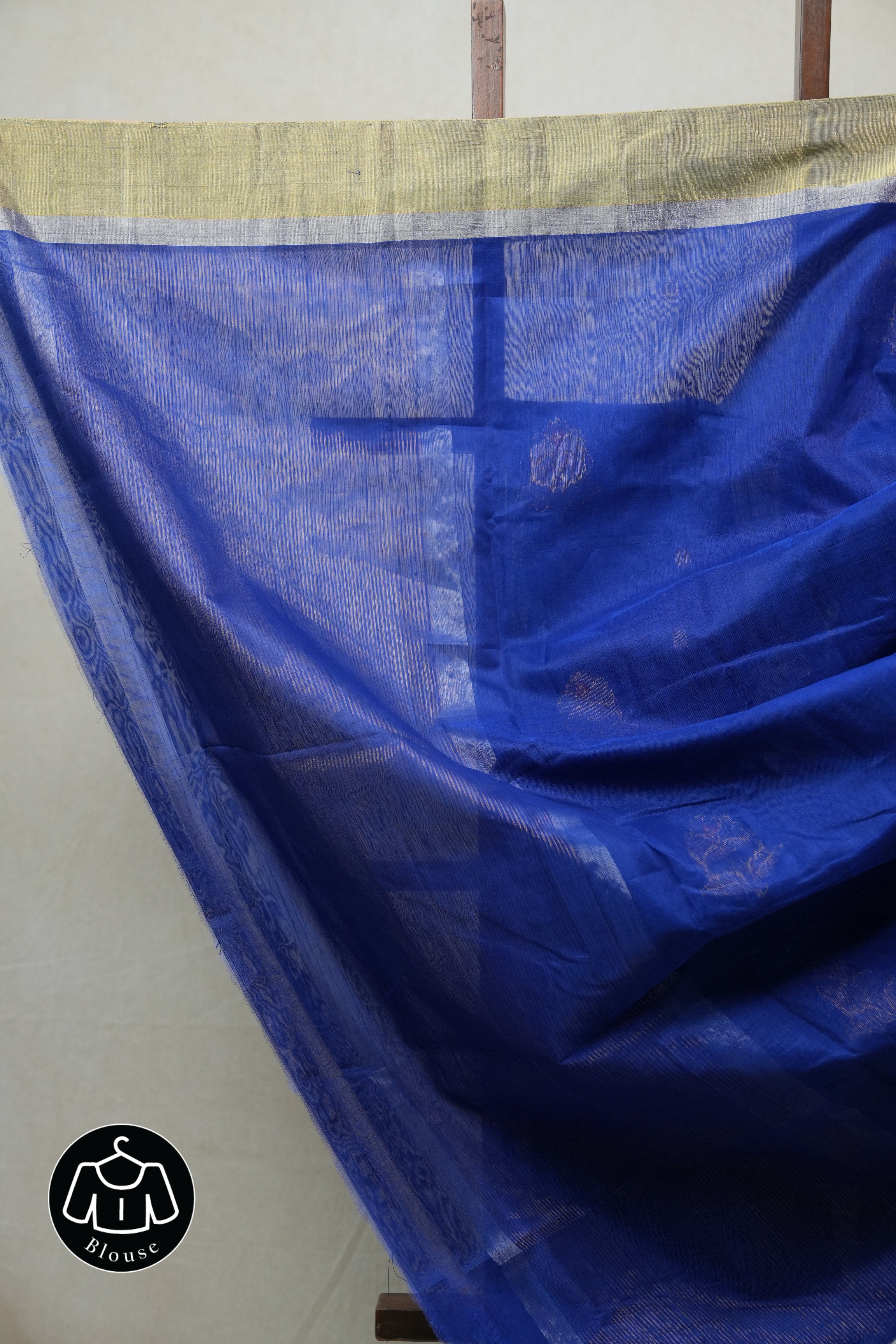 Blue Chanderi Cotton Silk Saree - SRBCSS303