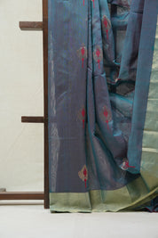 Peacock Green Chanderi Cotton Silk Saree - SRPGCSS305