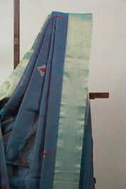 Peacock Green Chanderi Cotton Silk Saree - SRPGCSS305
