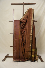 Pink Green Maheshwari Saree - SRPGMS845