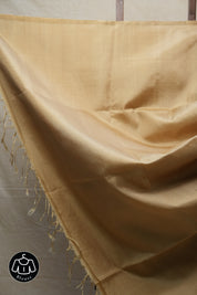 Beige & Black Soft Silk Saree - SRBBSSS331