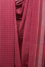 Red Pochampalli Cotton Ikat Saree - SRRPCIS454
