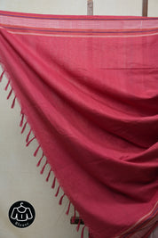 Red Pochampalli Cotton Ikat Saree - SRRPCIS454