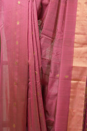 Two Tone Pink Chanderi Cotton Silk Saree - SRTTPCSS320