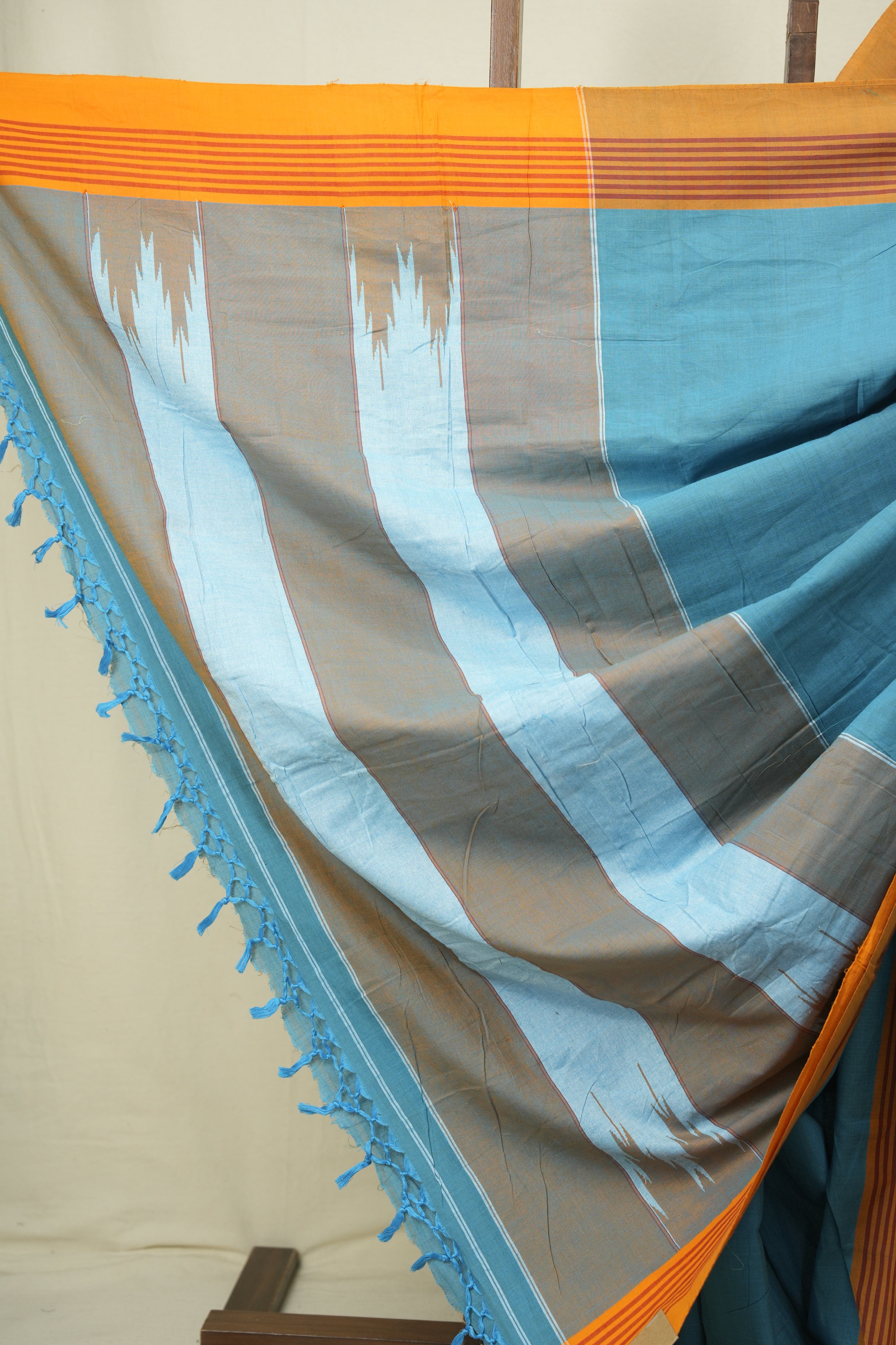 Aqua Cotton IIkal Saree - SRACIS1079