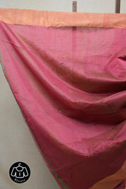 Two Tone Pink Chanderi Cotton Silk Saree - SRTTPCSS320