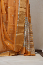 Orange Chanderi Cotton Silk Saree - SROCSS322