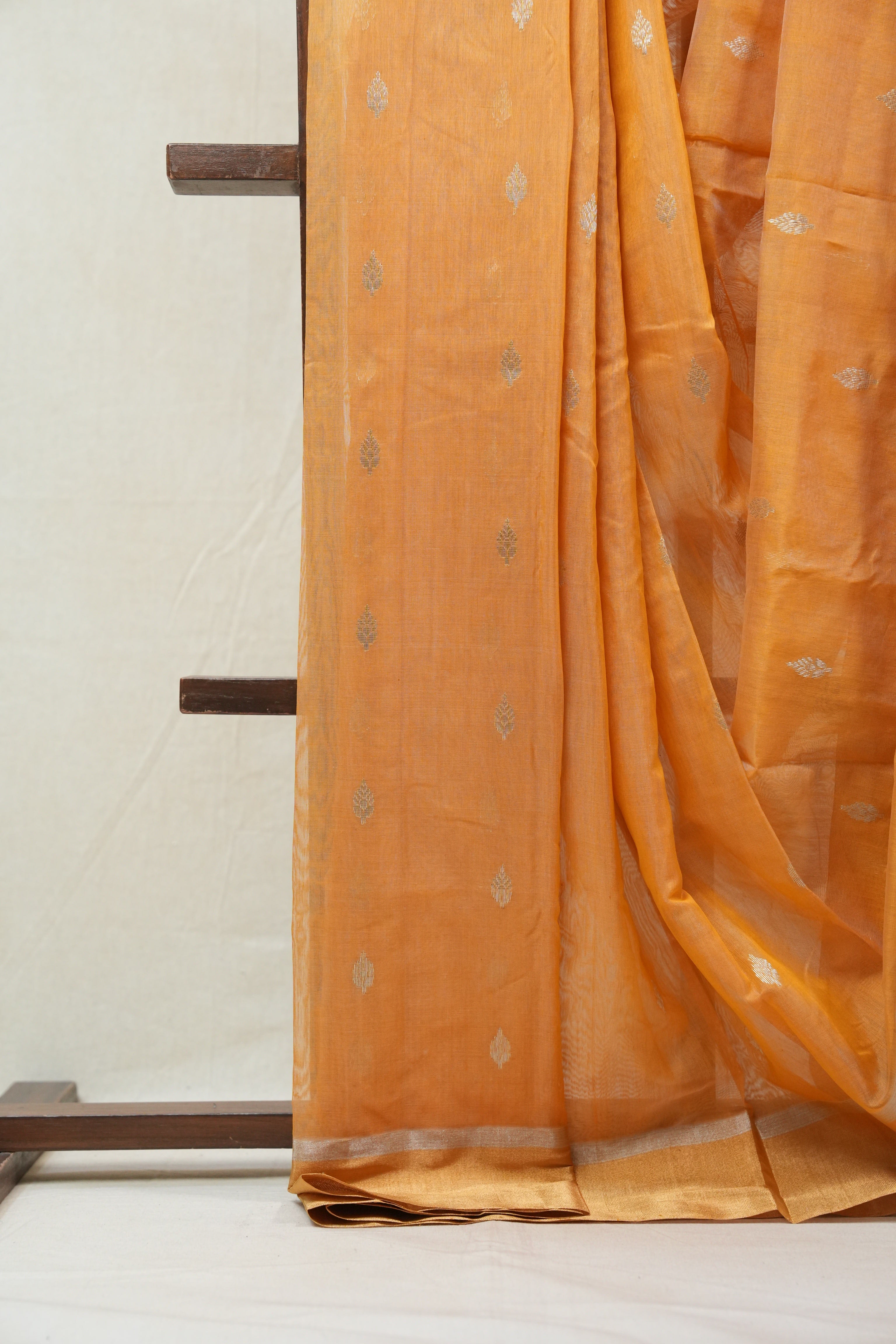 Orange Chanderi Cotton Silk Saree - SROCSS322