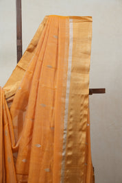 Orange Chanderi Cotton Silk Saree - SROCSS322