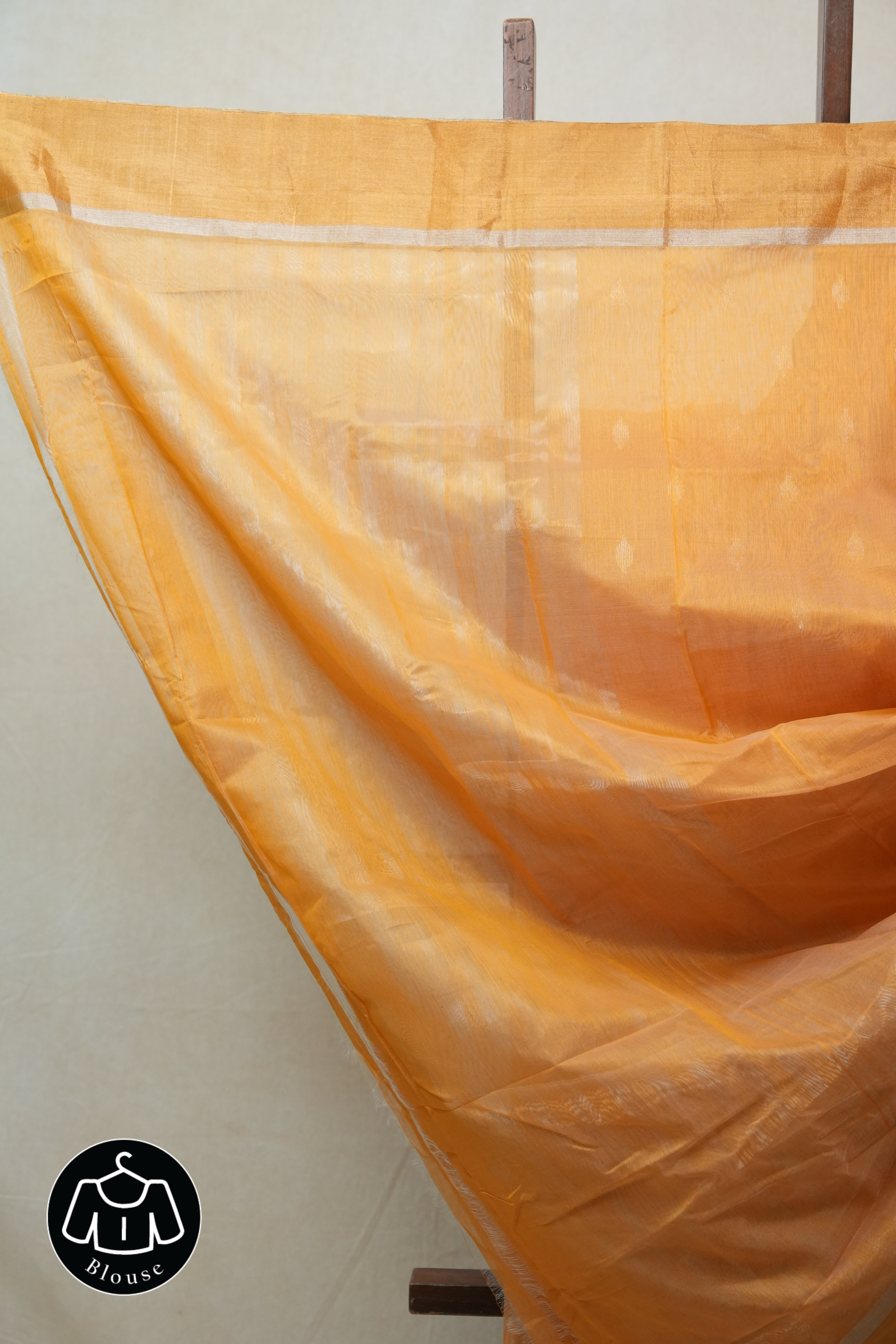 Orange Chanderi Cotton Silk Saree - SROCSS322