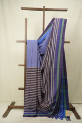 Blue Cotton IIkal Saree - SRBCIS1078