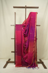 Pink -Purple Maheshwari Saree - SRPPMS1297