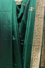 Green Banarasi Silk Saree - SRGBSS698