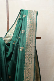 Green Banarasi Silk Saree - SRGBSS698