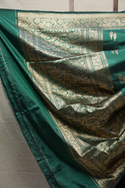 Green Banarasi Silk Saree - SRGBSS698