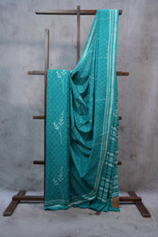 Turquoise HBP Cotton Saree - SRTCS2378