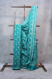 Turquoise HBP Cotton Saree - SRTCS2382
