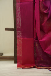 Pink -Purple Maheshwari Saree - SRPPMS1297