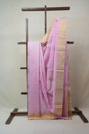 Pink Chanderi Cotton Silk Saree - SRPCSS295