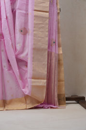 Pink Chanderi Cotton Silk Saree - SRPCSS295