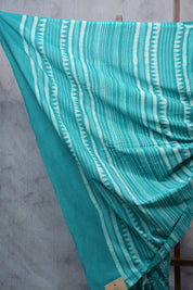 Turquoise HBP Cotton Saree - SRTCS2382