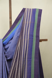 Blue Cotton IIkal Saree - SRBCIS1078