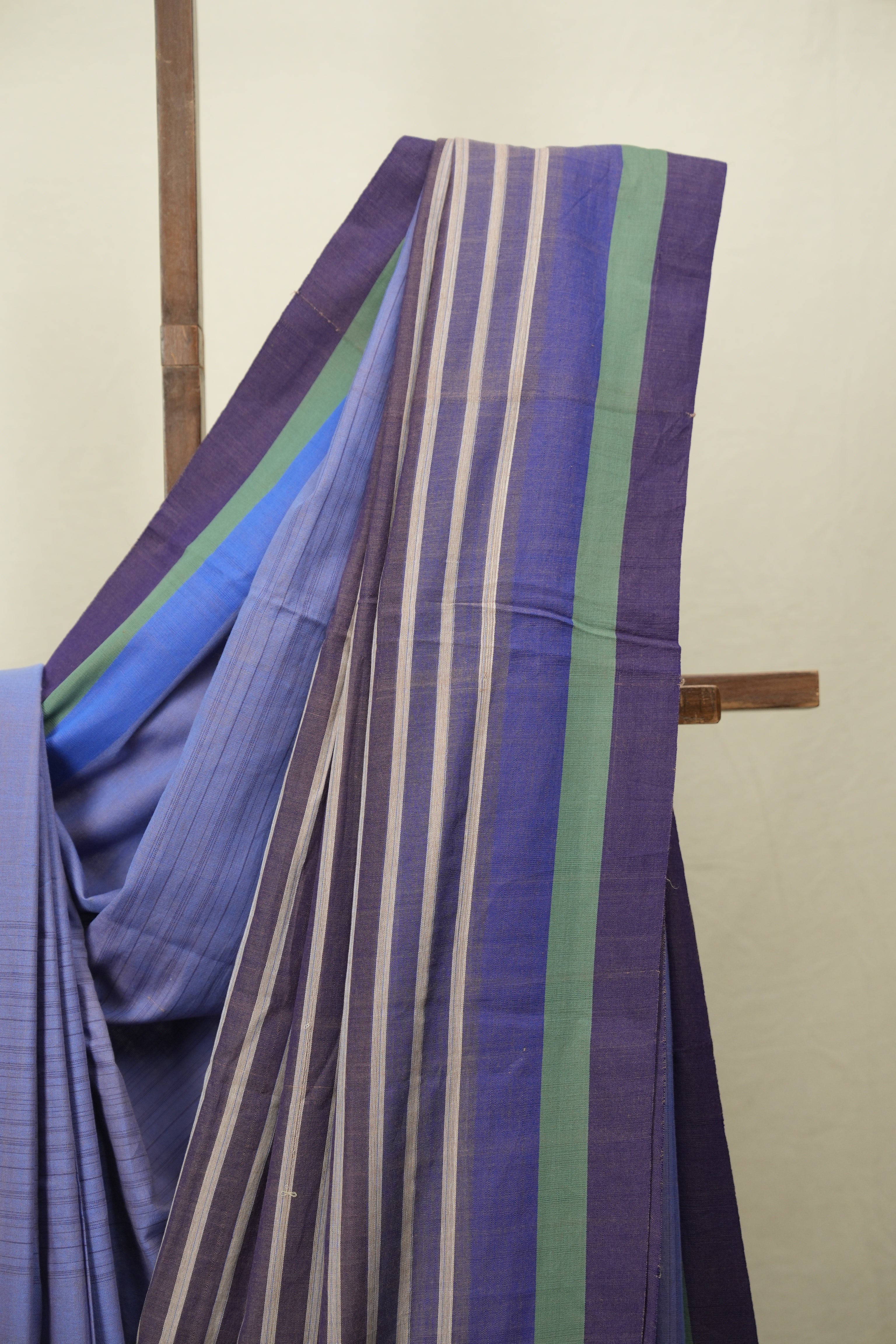Blue Cotton IIkal Saree - SRBCIS1078