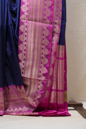 Blue Banarasi Silk Saree - SRBBSS693