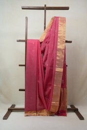Pink Chanderi Cotton Silk Saree - SRPCSS297