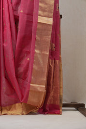 Pink Chanderi Cotton Silk Saree - SRPCSS297