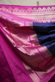 Blue Banarasi Silk Saree - SRBBSS693