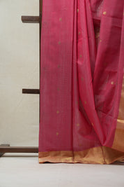 Pink Chanderi Cotton Silk Saree - SRPCSS297