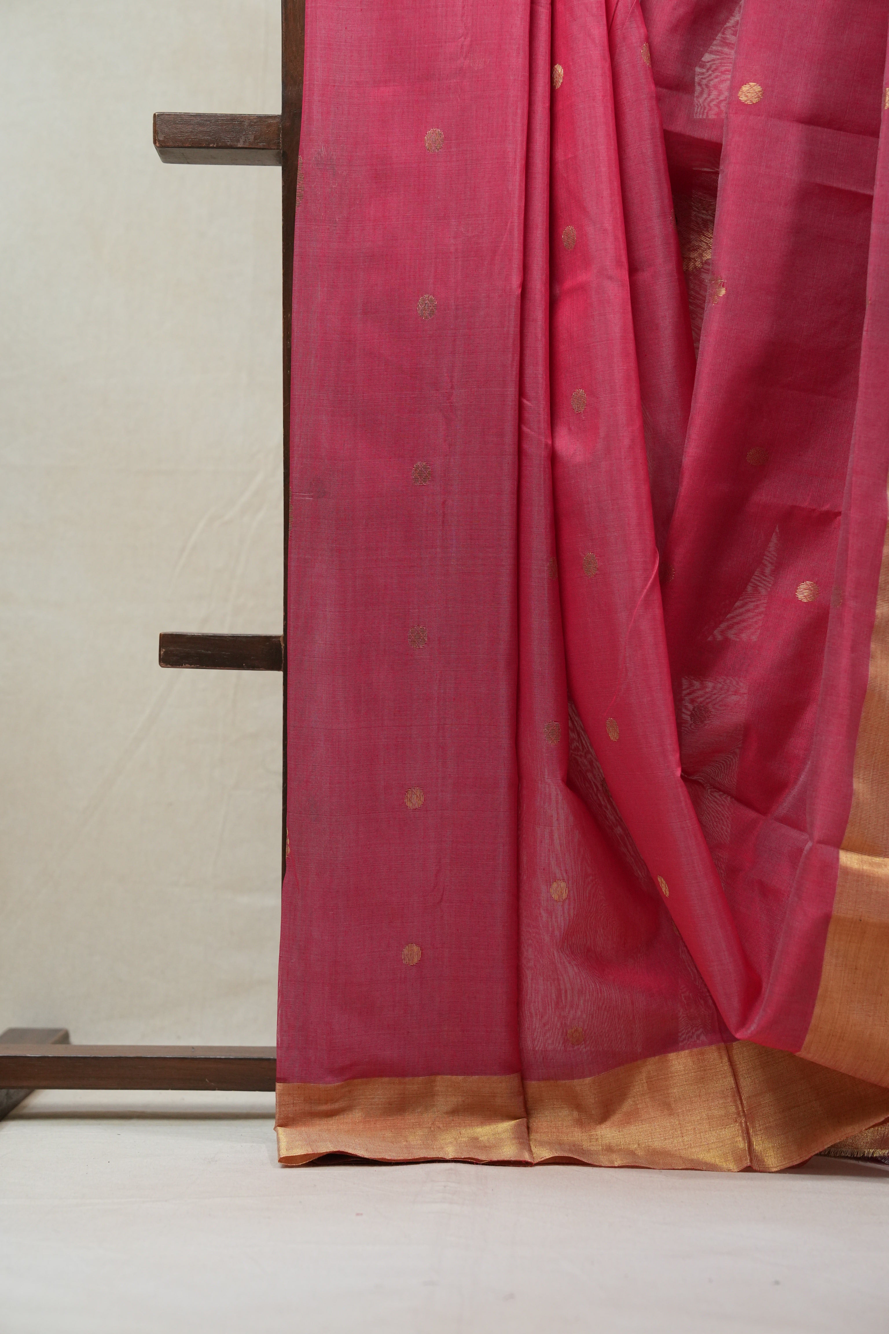 Pink Chanderi Cotton Silk Saree - SRPCSS297