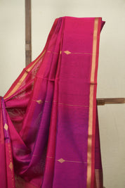 Pink -Purple Maheshwari Saree - SRPPMS1297