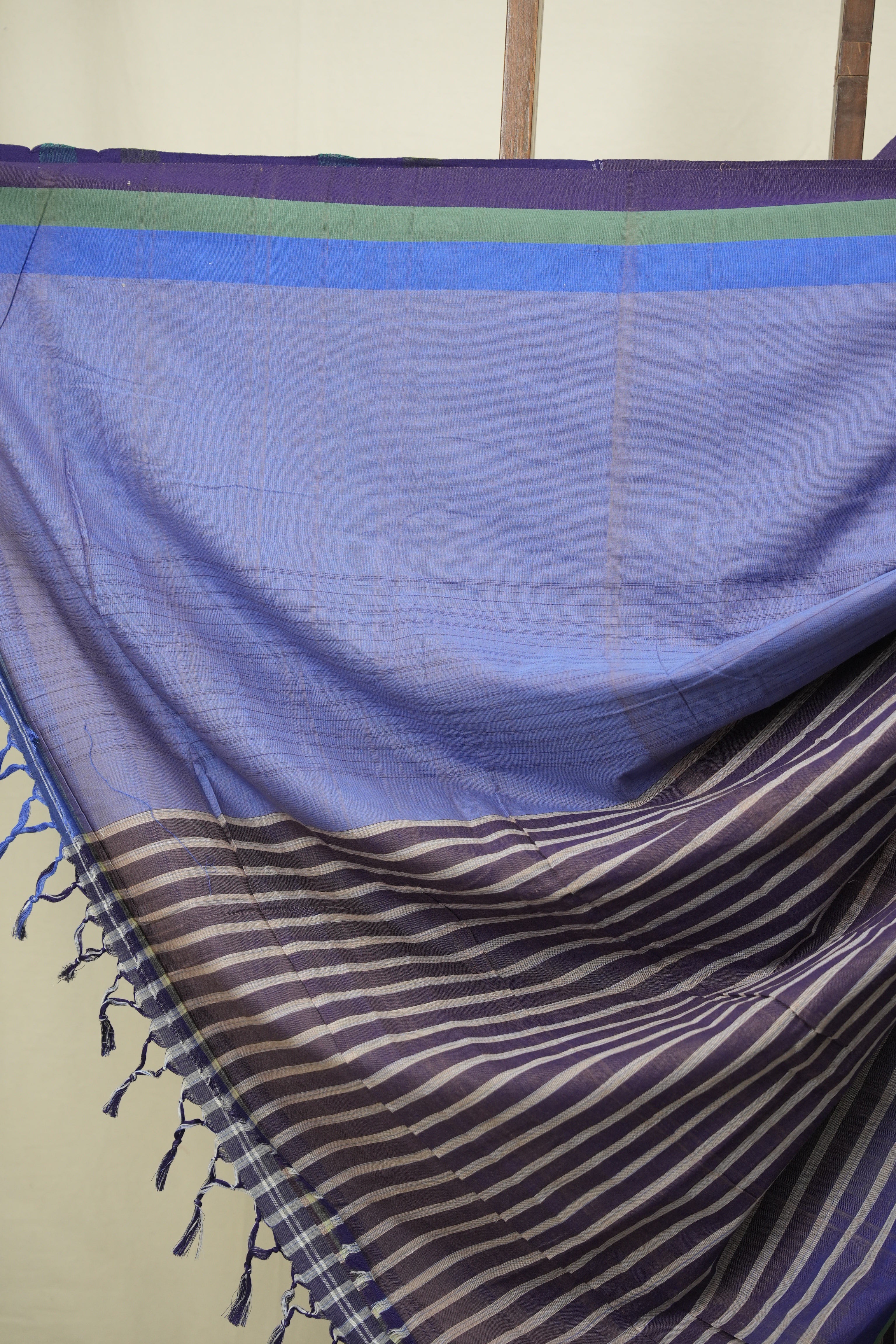 Blue Cotton IIkal Saree - SRBCIS1078