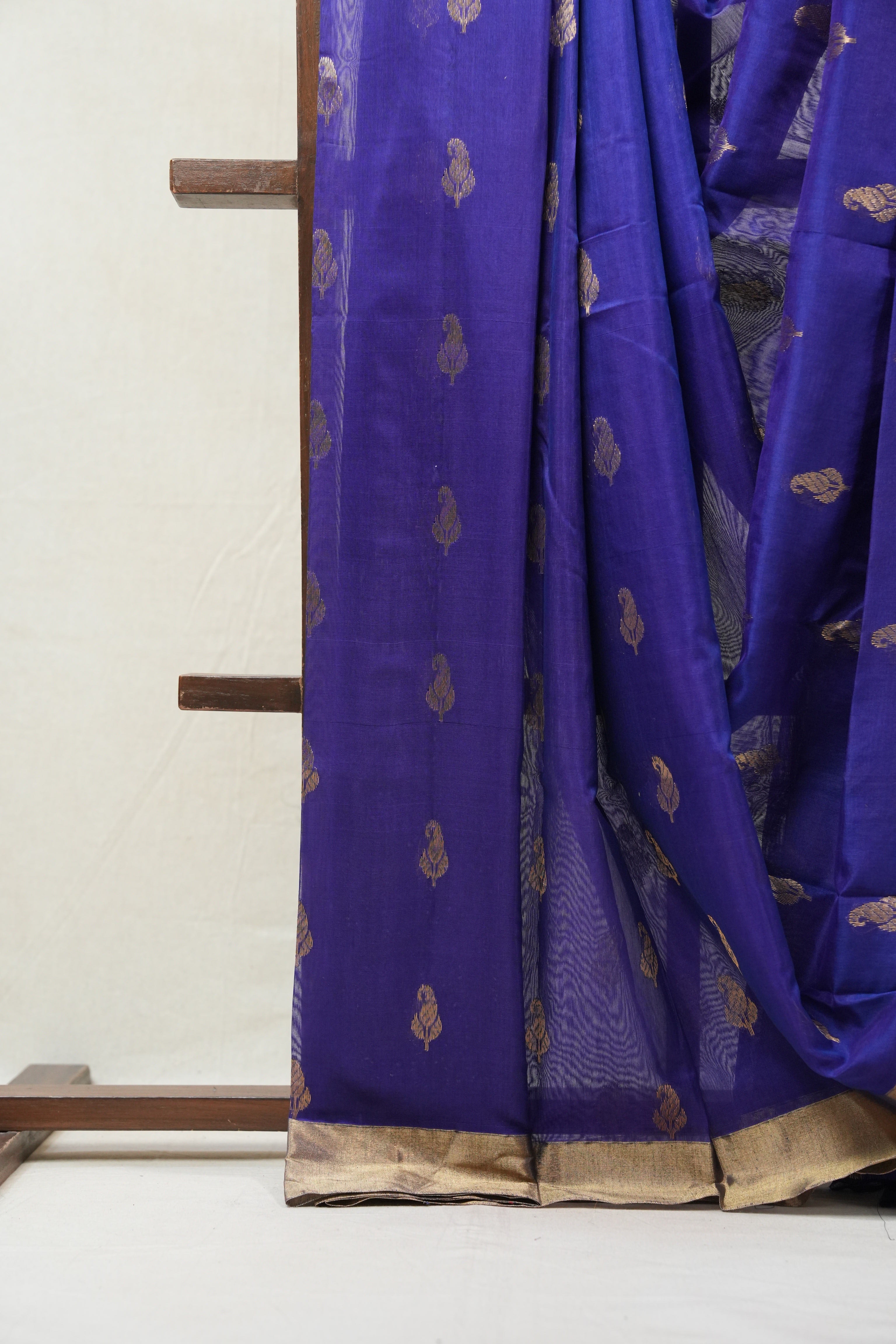Purple Chanderi Cotton Silk Saree - SRPCSS294