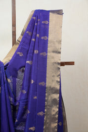 Purple Chanderi Cotton Silk Saree - SRPCSS294