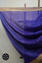 Purple Chanderi Cotton Silk Saree - SRPCSS294