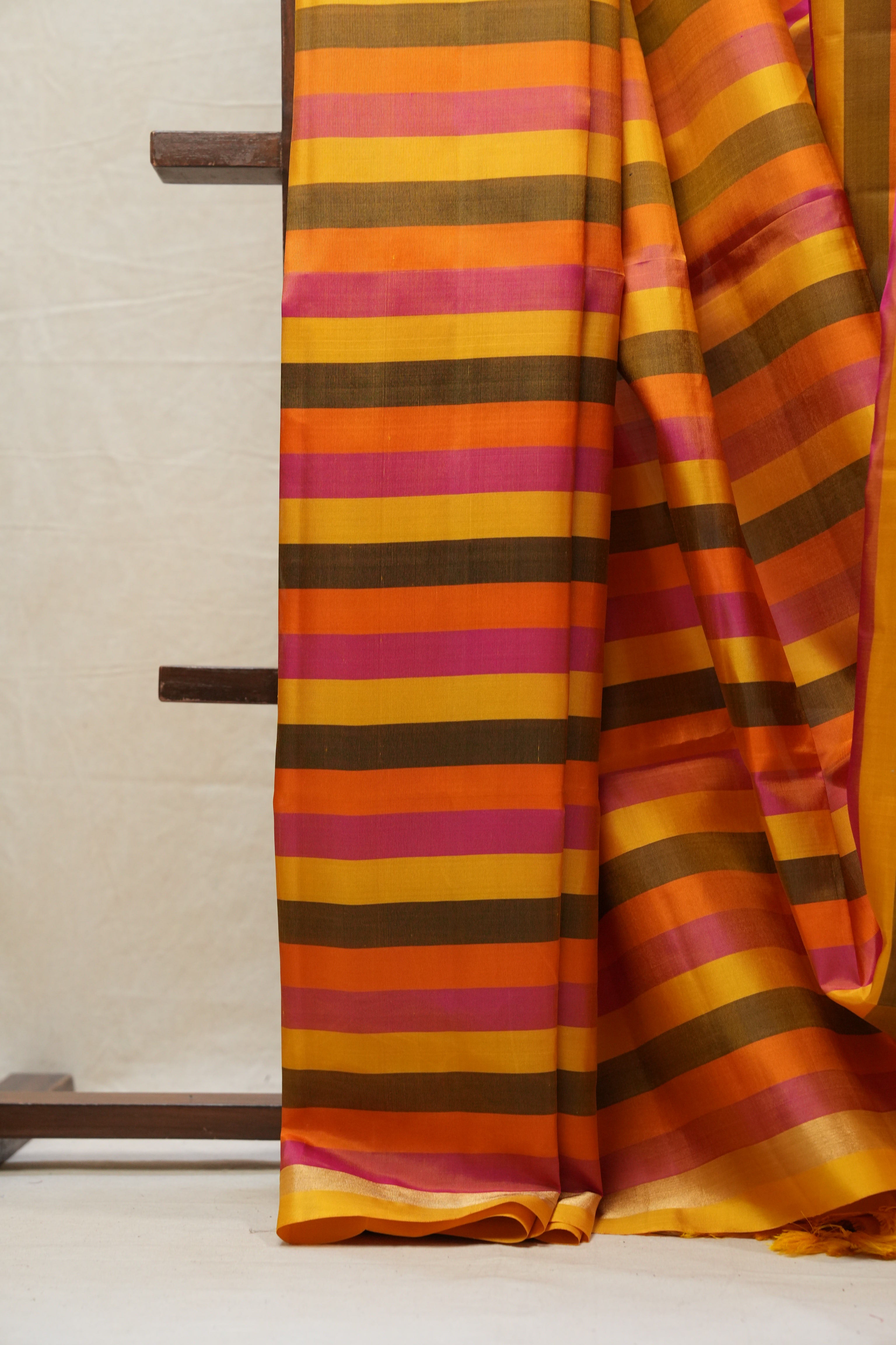 Multicolor Soft Silk Saree - SRMSSS299