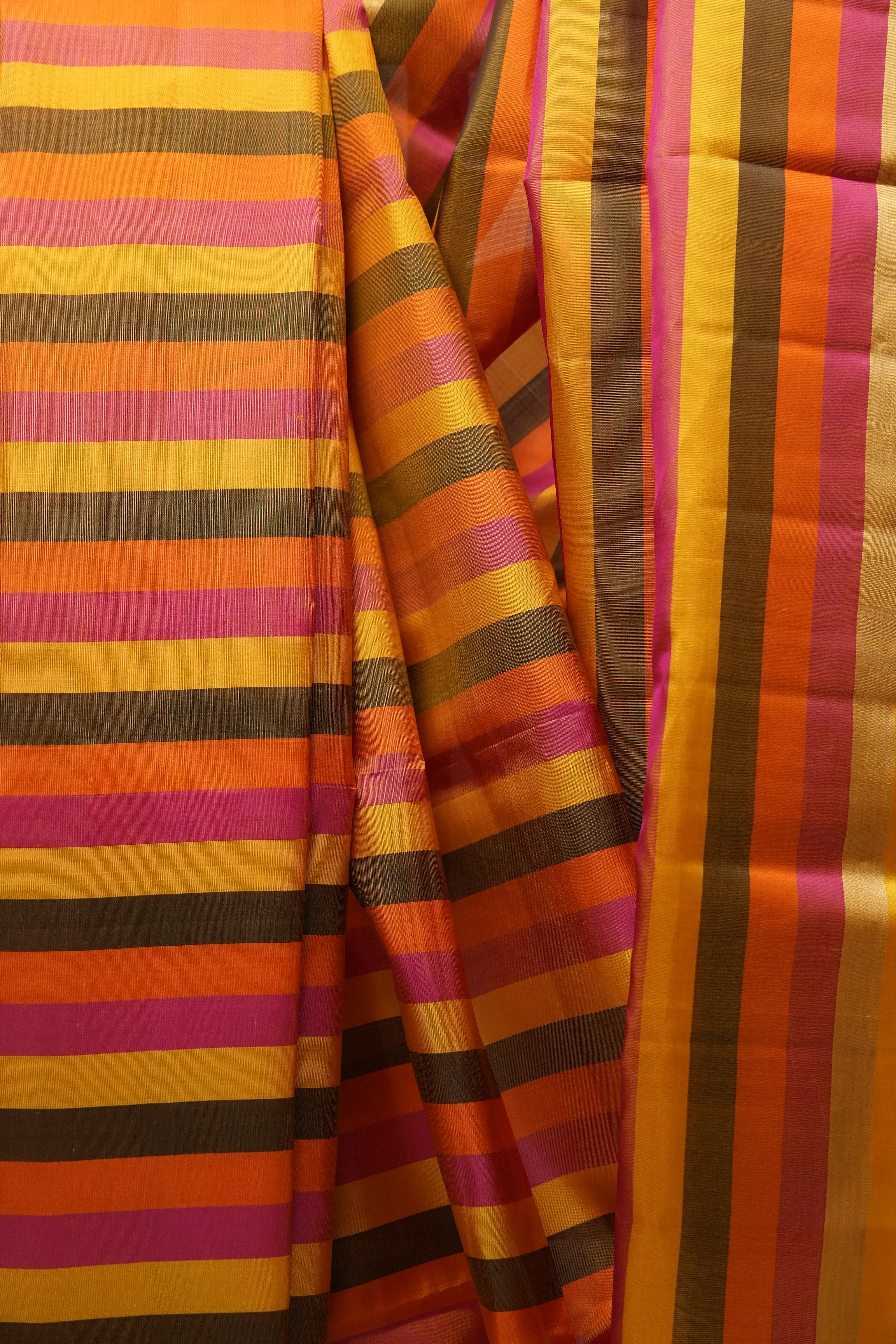 Multicolor Soft Silk Saree - SRMSSS299