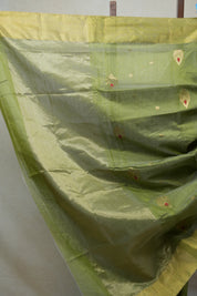 Green Chanderi Cotton Silk Saree - SRGCSS330