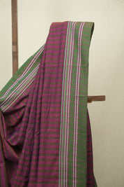Magenta Cotton IIkal Saree - SRMCIS1077