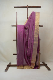 Pink Magenta Chanderi Cotton Silk Saree - SRPMCSS326