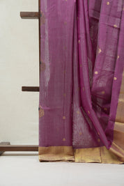 Pink Magenta Chanderi Cotton Silk Saree - SRPMCSS326